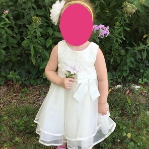 SOLD: Size 3T Ivory Flower Girl/Easter Dress